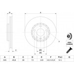 Bosch Δισκόπλακα - 0 986 479 B69