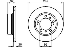 Bosch Δισκόπλακα - 0 986 479 079