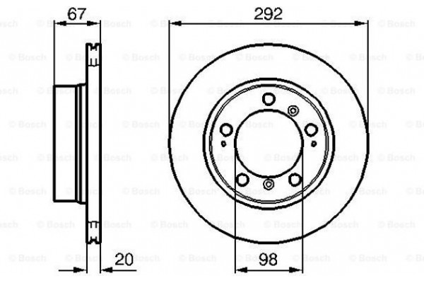 Bosch Δισκόπλακα - 0 986 479 079