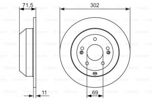 Bosch Δισκόπλακα - 0 986 479 081