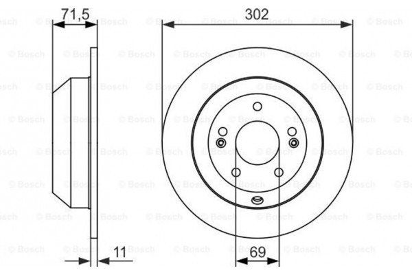 Bosch Δισκόπλακα - 0 986 479 081