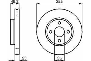Bosch Δισκόπλακα - 0 986 479 084