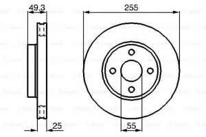 Bosch Δισκόπλακα - 0 986 479 084
