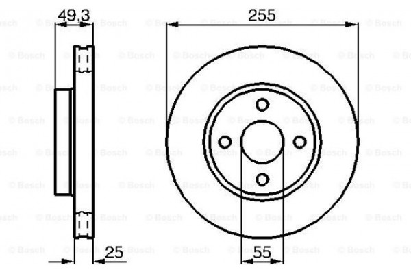 Bosch Δισκόπλακα - 0 986 479 084