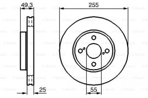 Bosch Δισκόπλακα - 0 986 479 085