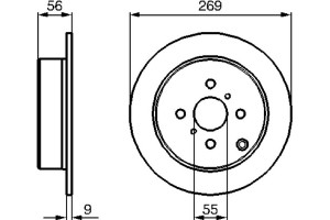 Bosch Δισκόπλακα - 0 986 479 B71