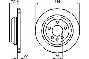Bosch Δισκόπλακα - 0 986 479 094