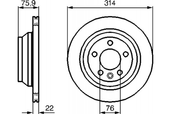 Bosch Δισκόπλακα - 0 986 479 094