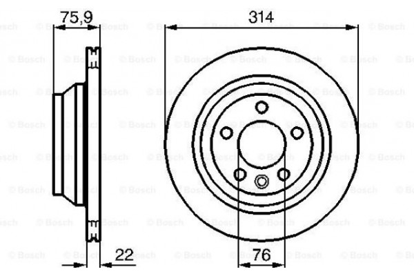 Bosch Δισκόπλακα - 0 986 479 094