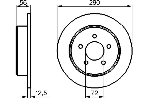 Bosch Δισκόπλακα - 0 986 479 102