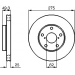Bosch Δισκόπλακα - 0 986 479 111 Bosch Δισκόπλακα - 0 986 479 111