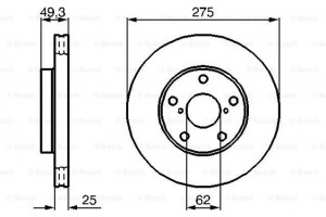 Bosch Δισκόπλακα - 0 986 479 111