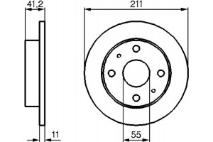 Bosch Δισκόπλακα - 0 986 479 119
