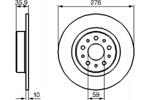 Bosch Δισκόπλακα - 0 986 479 120