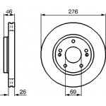 Bosch Δισκόπλακα - 0 986 479 124