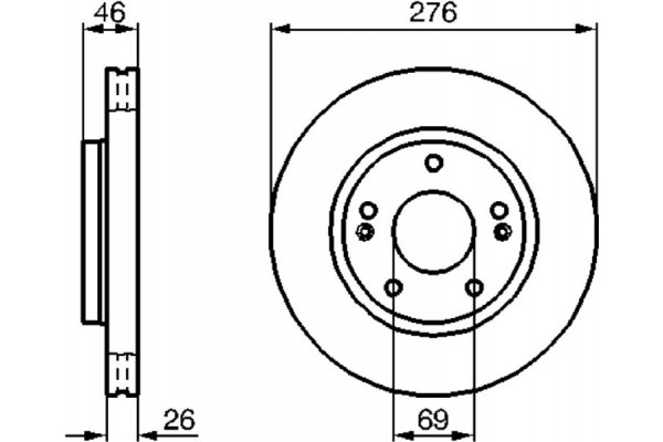 Bosch Δισκόπλακα - 0 986 479 124