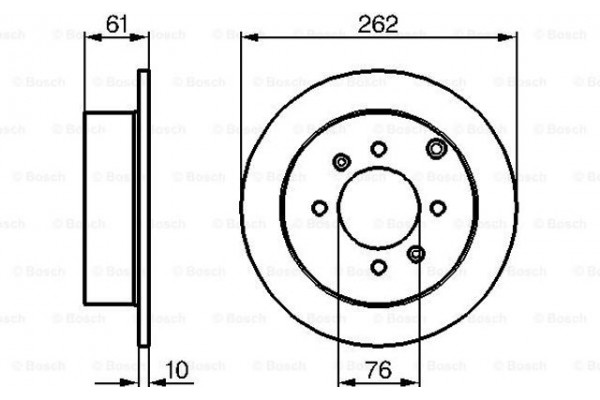 Bosch Δισκόπλακα - 0 986 479 125