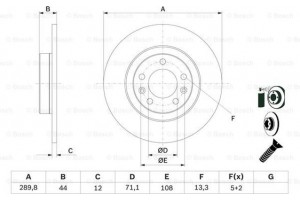 Bosch Δισκόπλακα - 0 986 479 130