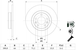 Bosch Δισκόπλακα - 0 986 479 130