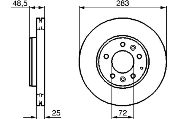 Bosch Δισκόπλακα - 0 986 479 132