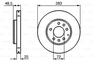Bosch Δισκόπλακα - 0 986 479 132