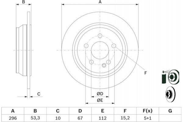 Bosch Δισκόπλακα - 0 986 479 138