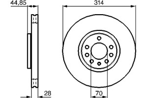 Bosch Δισκόπλακα - 0 986 479 143