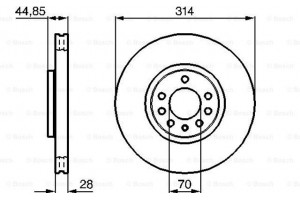 Bosch Δισκόπλακα - 0 986 479 143
