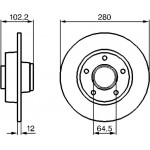 Bosch Δισκόπλακα - 0 986 479 144 Bosch Δισκόπλακα - 0 986 479 144