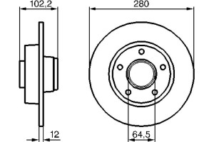 Bosch Δισκόπλακα - 0 986 479 144
