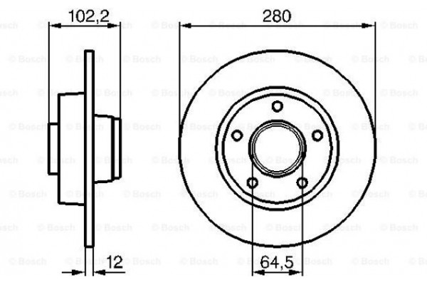 Bosch Δισκόπλακα - 0 986 479 144