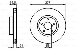 Bosch Δισκόπλακα - 0 986 479 147