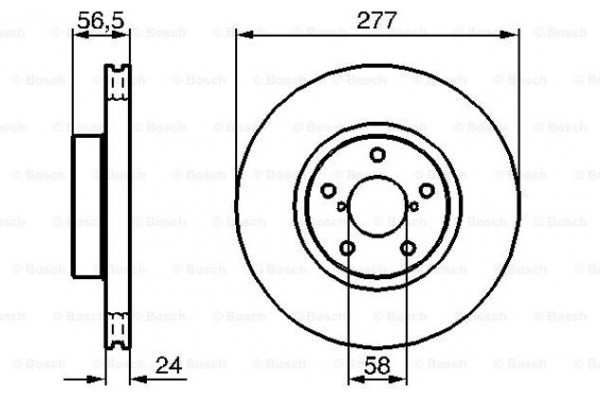 Bosch Δισκόπλακα - 0 986 479 147