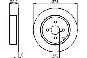 Bosch Δισκόπλακα - 0 986 479 149