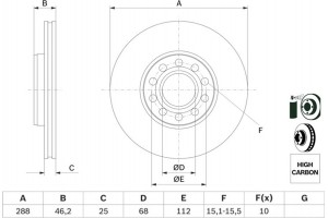 Bosch Δισκόπλακα - 0 986 479 157
