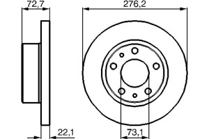 Bosch Δισκόπλακα - 0 986 479 162