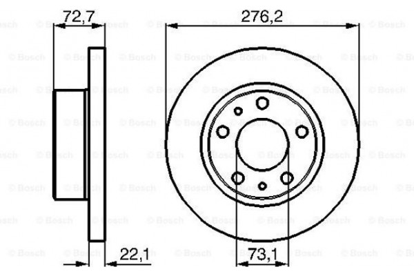 Bosch Δισκόπλακα - 0 986 479 162