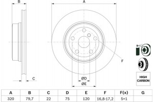 Bosch Δισκόπλακα - 0 986 479 166
