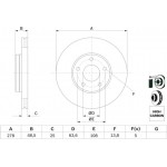 Bosch Δισκόπλακα - 0 986 479 173 Bosch Δισκόπλακα - 0 986 479 173
