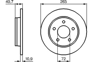 Bosch Δισκόπλακα - 0 986 479 C77