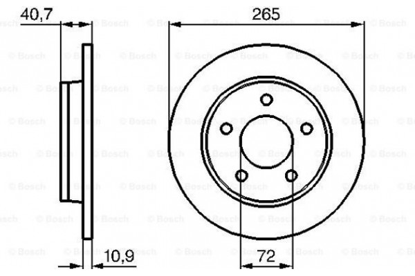 Bosch Δισκόπλακα - 0 986 479 C77