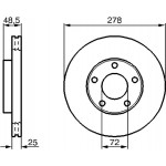 Bosch Δισκόπλακα - 0 986 479 C68 Bosch Δισκόπλακα - 0 986 479 C68
