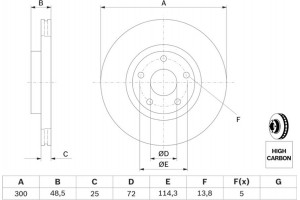 Bosch Δισκόπλακα - 0 986 479 183