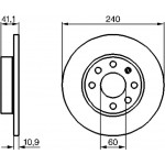 Bosch Δισκόπλακα - 0 986 479 189