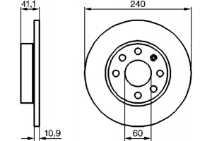 Bosch Δισκόπλακα - 0 986 479 189