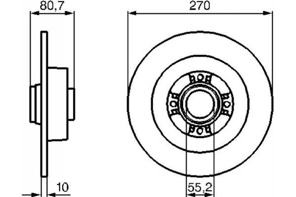 Bosch Δισκόπλακα - 0 986 479 196