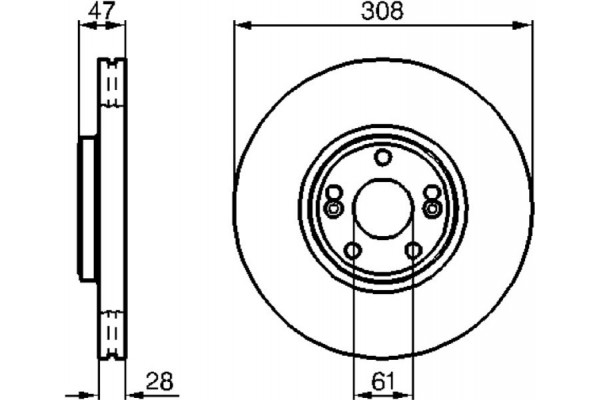 Bosch Δισκόπλακα - 0 986 479 198