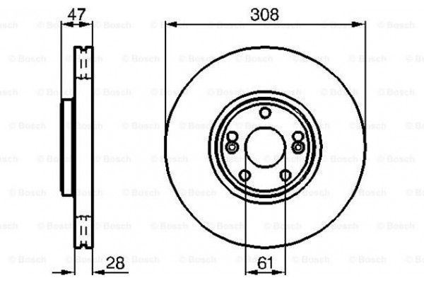 Bosch Δισκόπλακα - 0 986 479 198