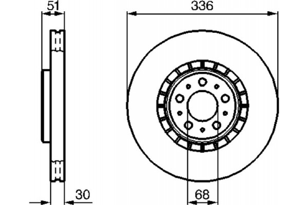 Bosch Δισκόπλακα - 0 986 479 202