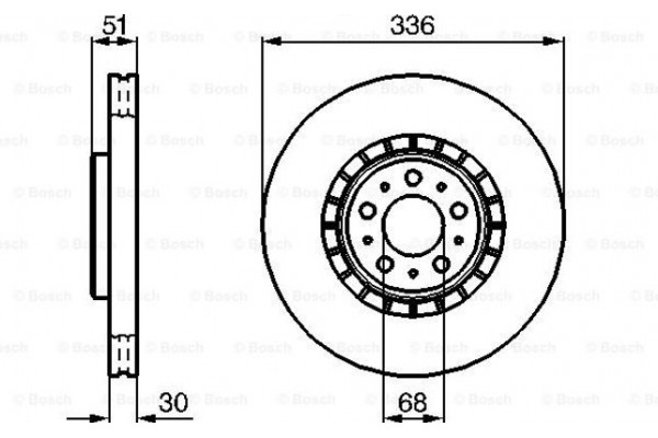 Bosch Δισκόπλακα - 0 986 479 202